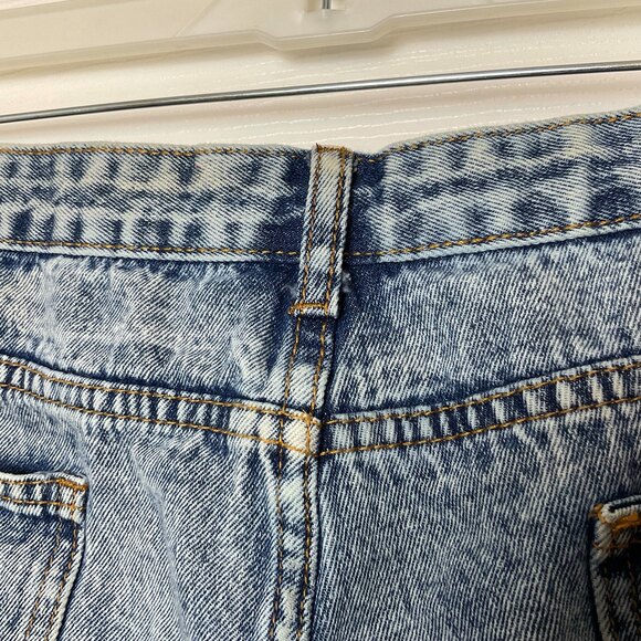 Distressed Cut-off Jean Booty‎ Shorts Plus Size 2X High Rise Faded Denim SHEIN - Picture 5 of 7